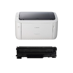 Canon imageCLASS LBP6030w Printer and Canon Black Toner Bundle