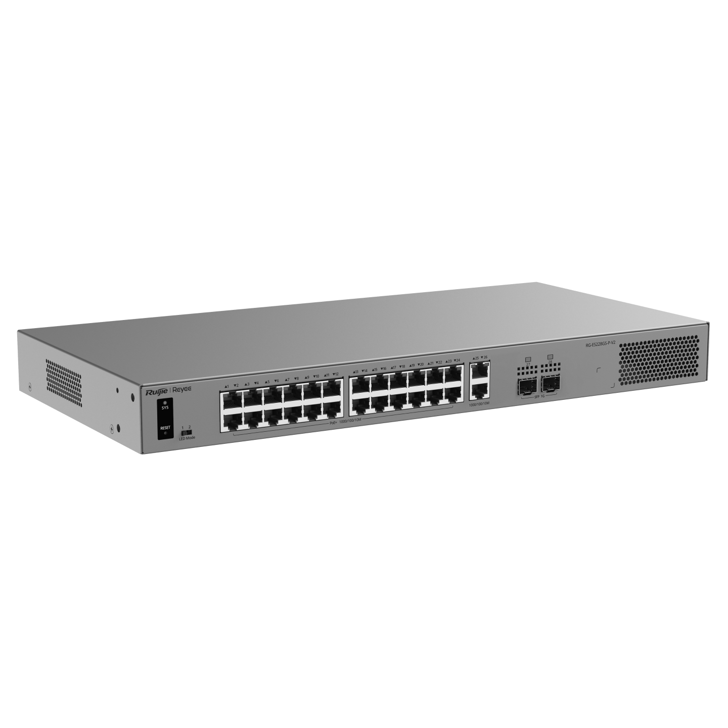 Ruijie Reyee RG-ES228GS-P-V2, 26-Port Gigabit Smart Cloud-Managed PoE Switch with 2-Port SFP - Image 6