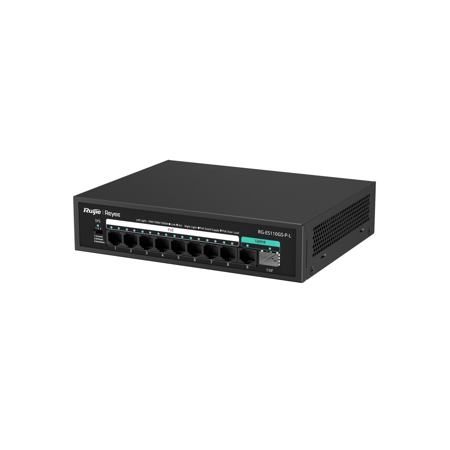ruijie reyee RG-ES110GS-P-L, 10-Port 10/100/1000 Mbps Unmanaged PoE Switch - Image 6