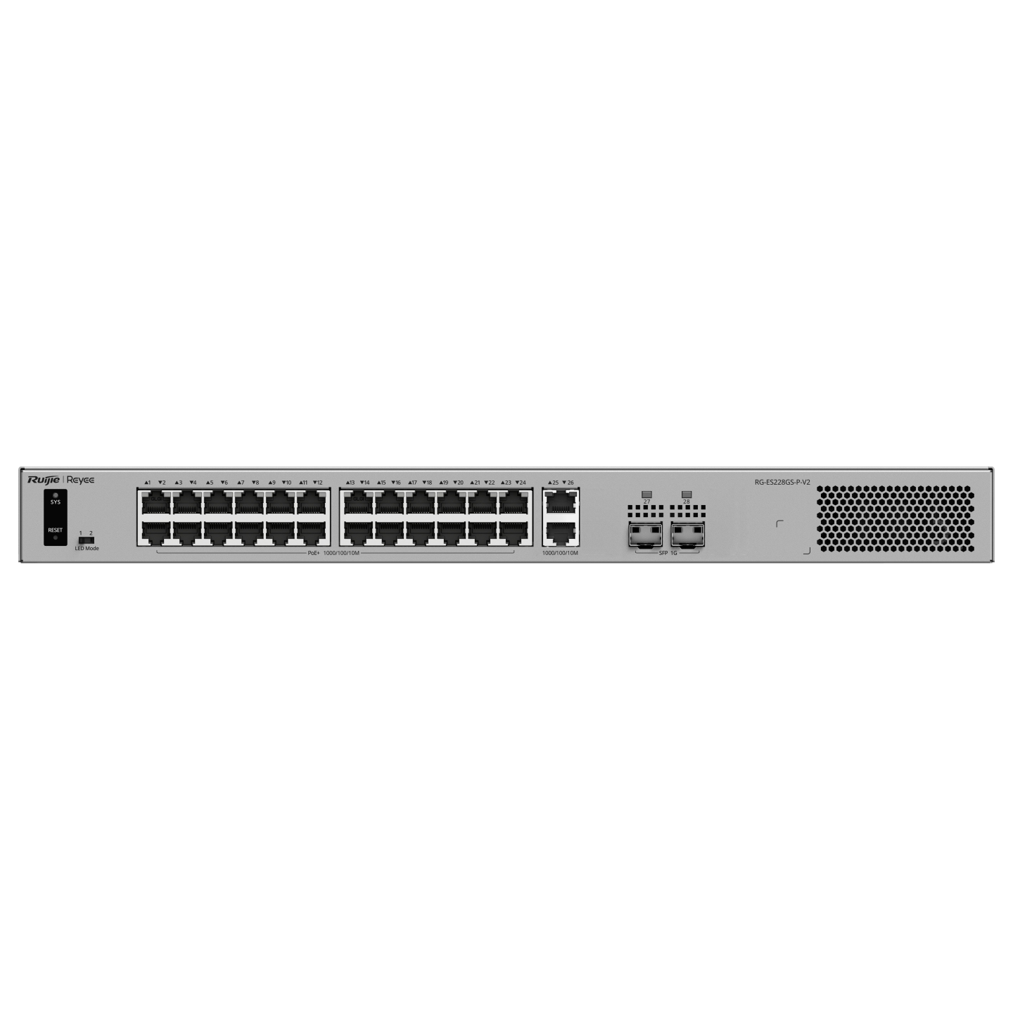 Ruijie Reyee RG-ES228GS-P-V2, 26-Port Gigabit Smart Cloud-Managed PoE Switch with 2-Port SFP - Image 7